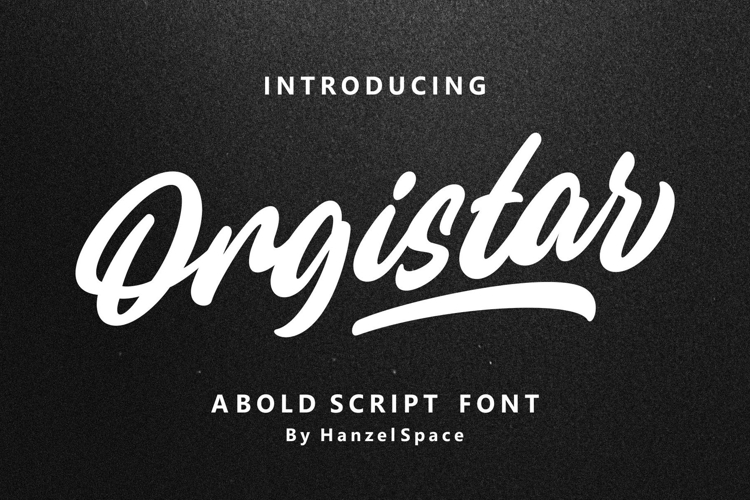 Orgistar - Bold Script Font