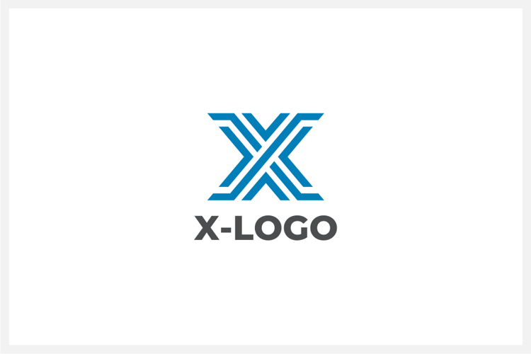 Geometric Letter X Logo Design Vector