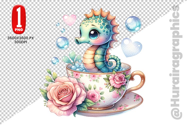Sea Horse Clipart Image 13