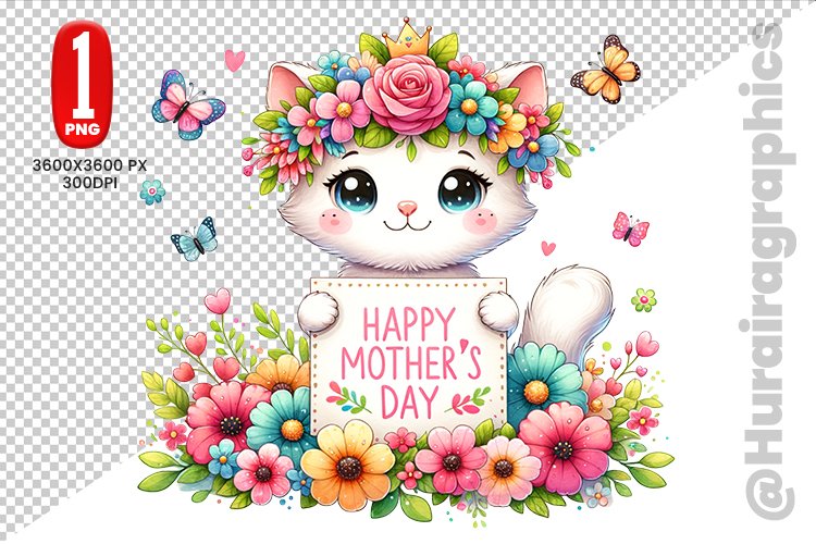 Cute Cat Clipart Image 15