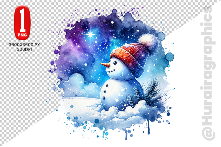 Snow Men Clipart- PNG File