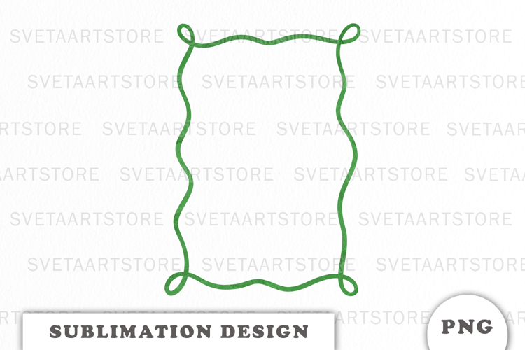 Green Christmas Frame png
