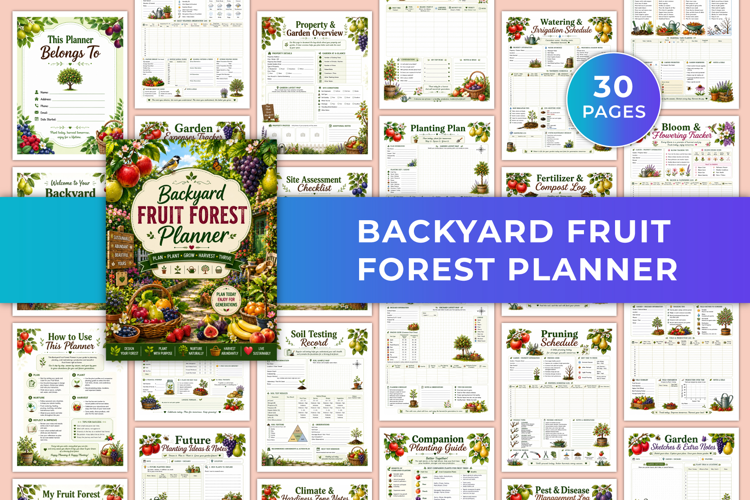 Backyard Fruit Forest Planner | Garden Planning, Planting