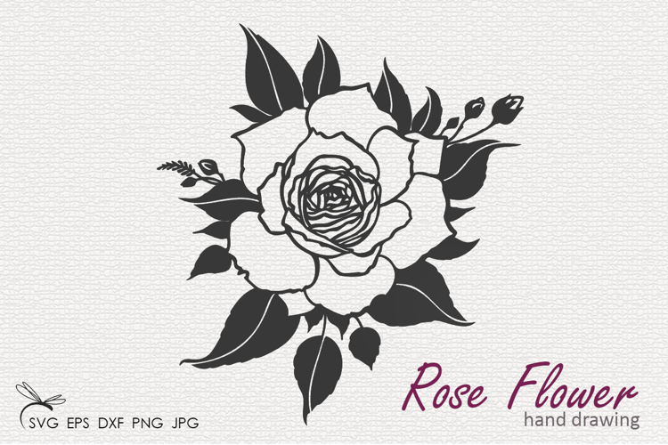 Rose Flower SVG