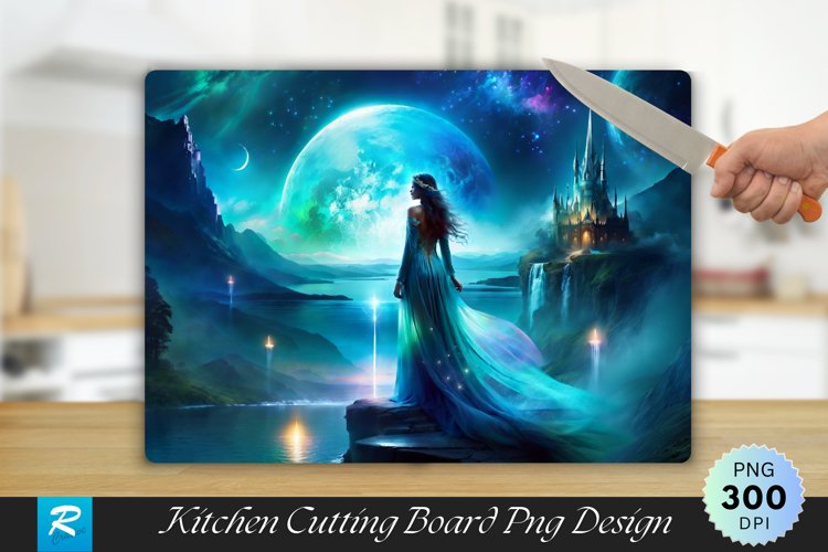 Horror Cutting Board Sublimation Design example image 1