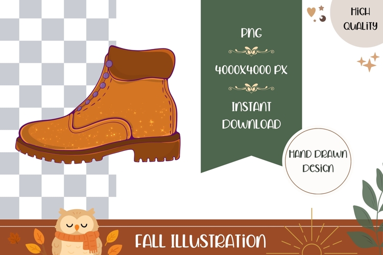 Hand Drawn Fall Illustration, Fall Sublimation Design