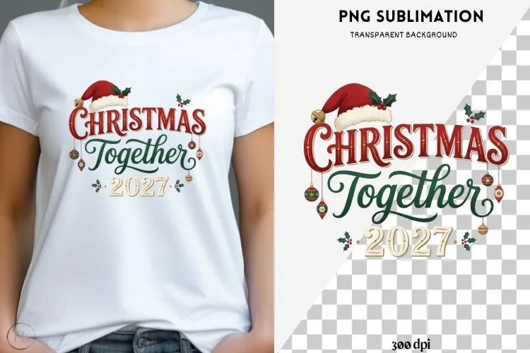 Family Christmas png design for T-shirts