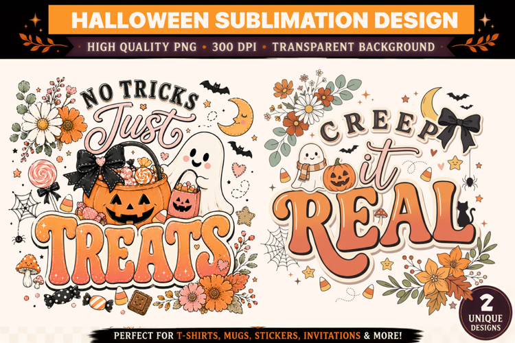 Halloween Sublimation PNG | No Tricks Just Treats ..
