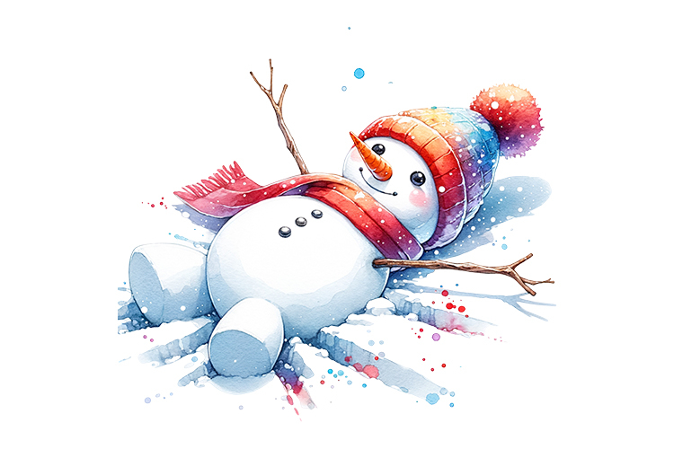Snow Men Clipart- PNG File