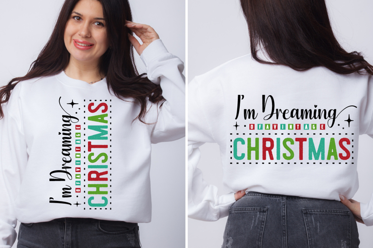 Im Dreaming Of A Vintage Christmas svg design