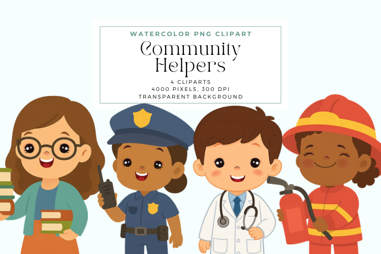 Community Helpers: Occupations Clipart