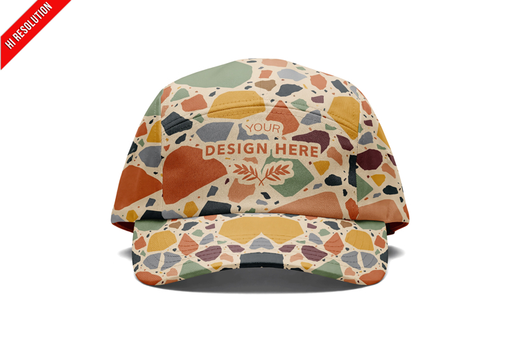 5-panel Cap Front View