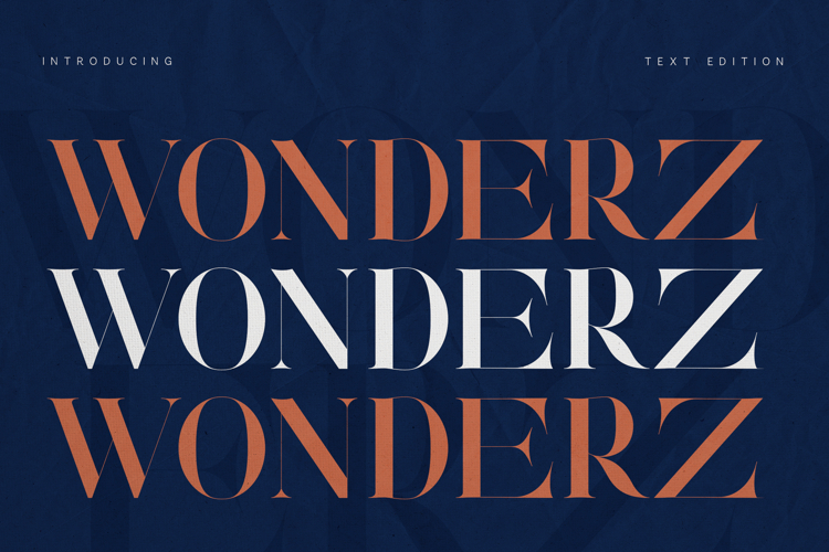 Wonderz Elite Luxury High Contrast Serif Font