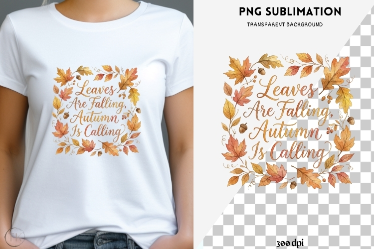 Autumn quote png design for T-shirts