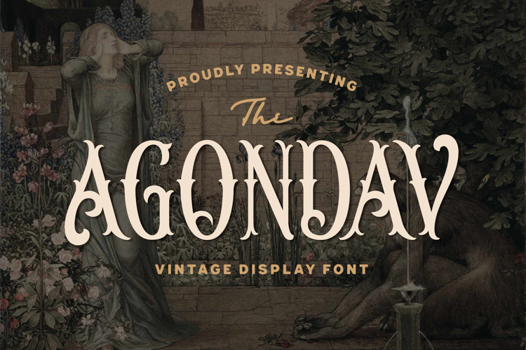 Agondav - Victorian Vintage Font