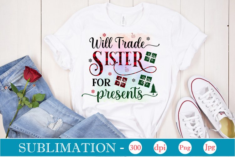 Christmas Sublimation Design | Christmas PNG Design example image 1