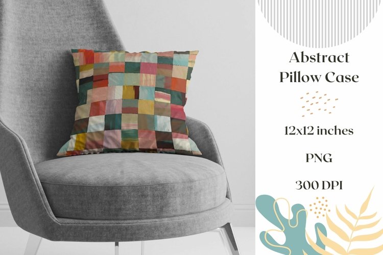 Colorful Pillow Case Sublimation, Abstract Pillowcase Design example image 1