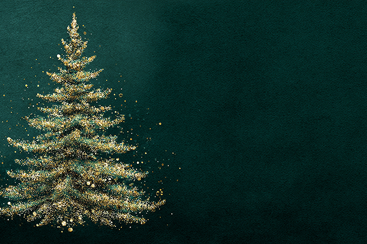 Emerald Green Christmas Background