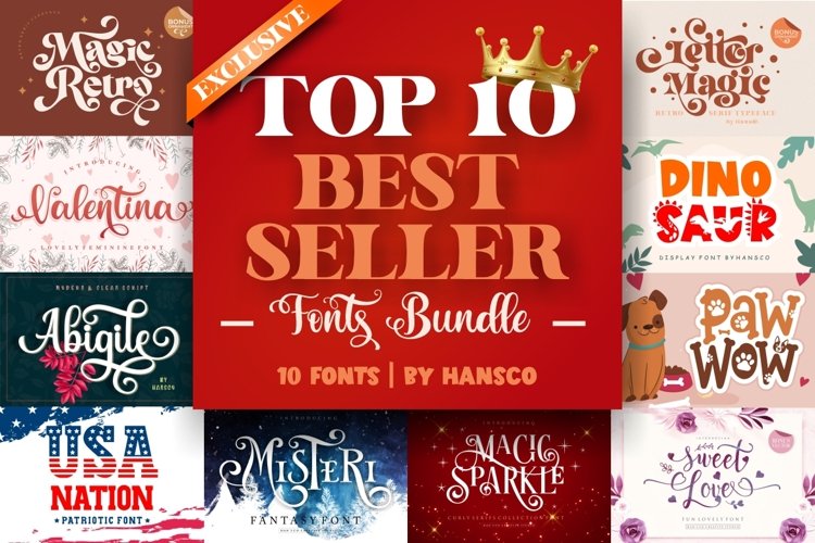 Best Seller Fonts Bundle