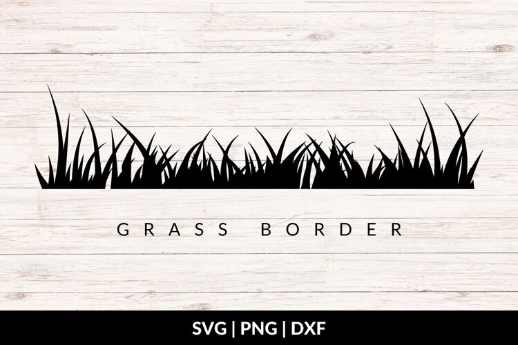 Grass Border SVG, Grass Clipart example image 1