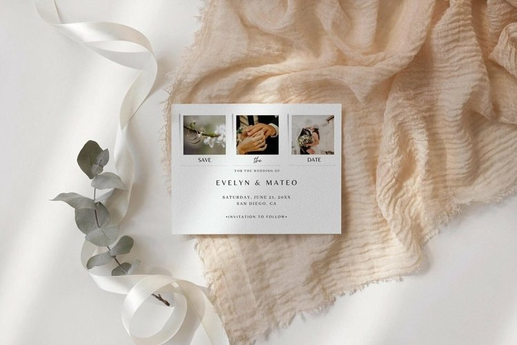 Save The Date Template with Photo (3634590) Save The Date Template with Photo (3634590)