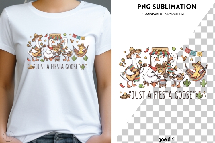 Fiesta geese png design for T-shirts