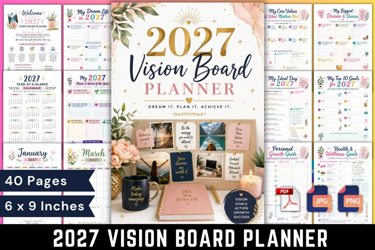 2027 Vision Board Planner