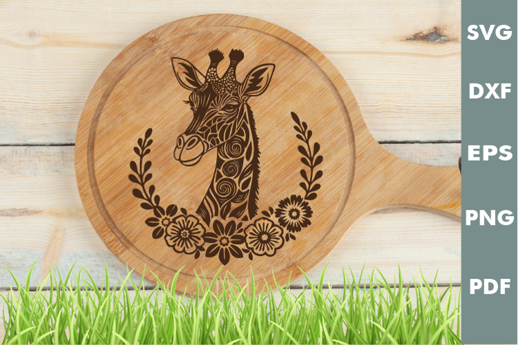Giraffe Design, Cutting board, Laser cut, Cricut svg