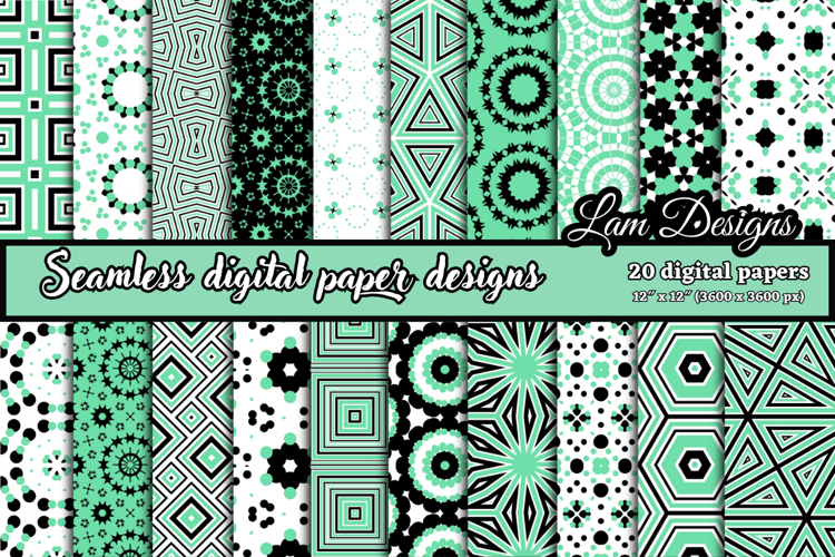 Geometric Seamless digital papers, Seamless pattern