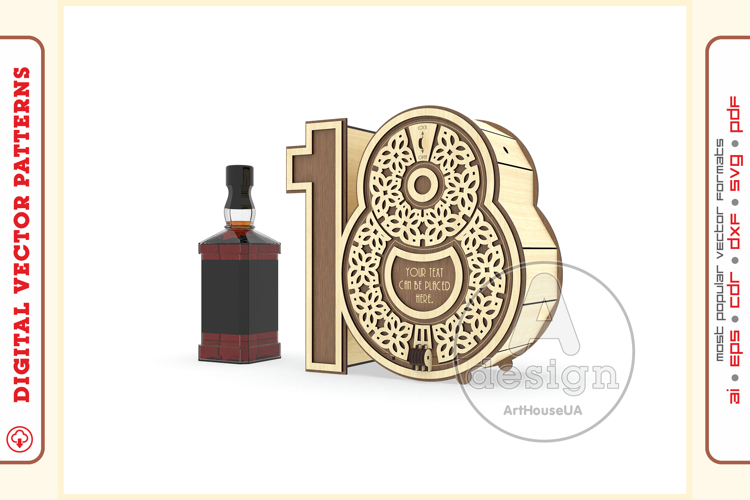 18th anniversary gift box for 0.7ml 0.5ml laser cut Ver.109