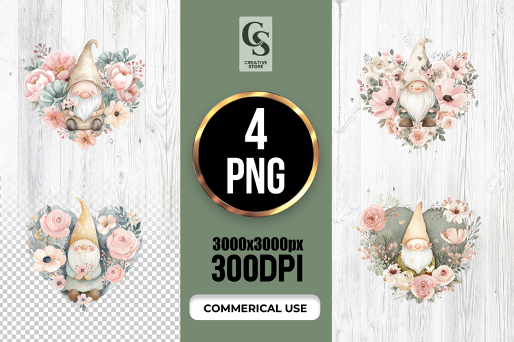 Cute Gnome Clipart Image 12