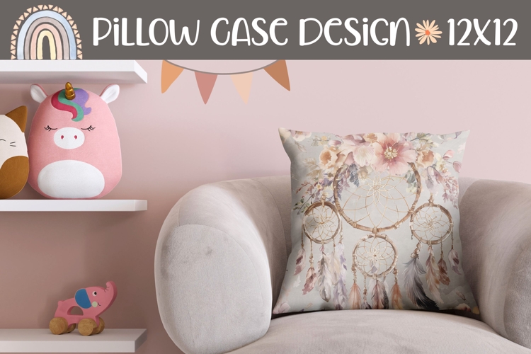 Boho Dreamcatcher Pillow, Dream Catcher Pillowcase Design
