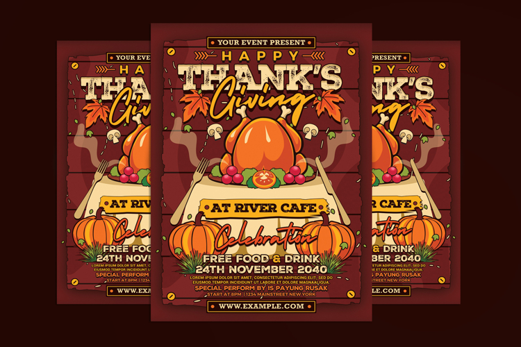 Thanksgiving Celebration Flyer