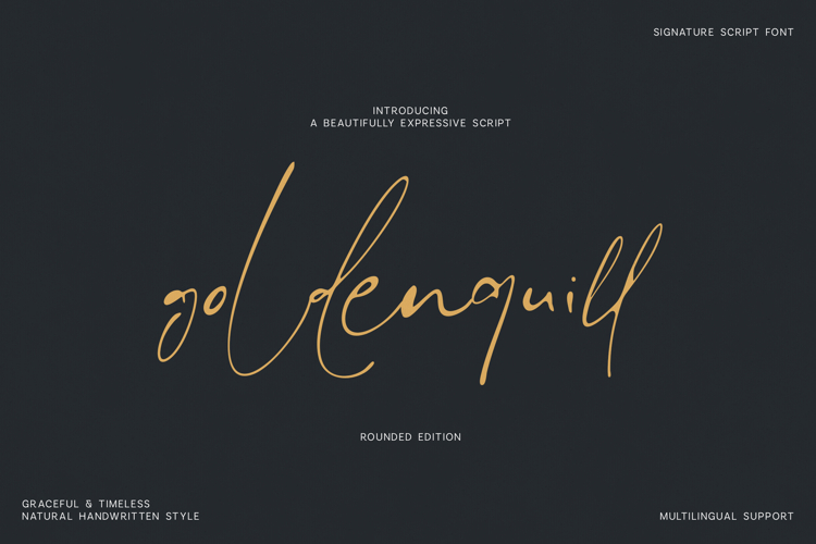 Glenquill Rounded Elegant Signature Script Font