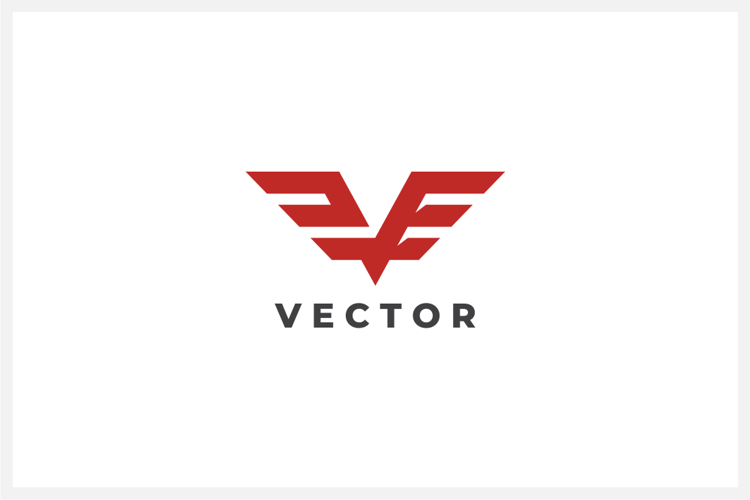 Vector Letter V Logo Design Vector