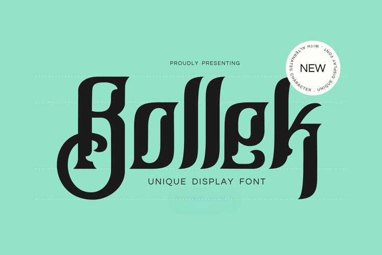 Bollek - Ornate Blackletter Font