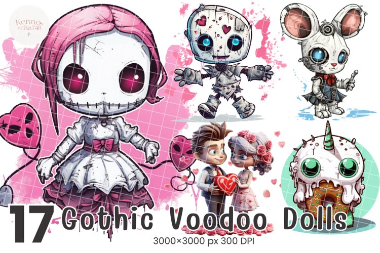 Gothic Voodoo Dolls