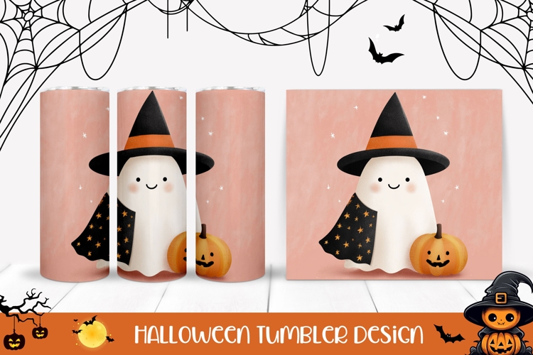 Magic Ghost Tumbler Sublimation, Halloween Ghost Tumbler PNG
