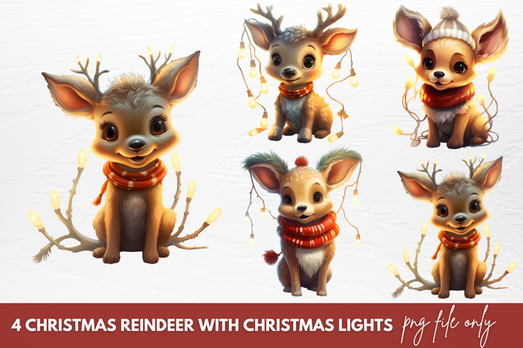 Christmas Reindeer Clipart Image 20