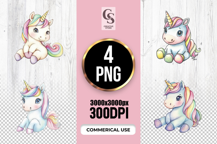 Cute Unicorn Clipart Image 3