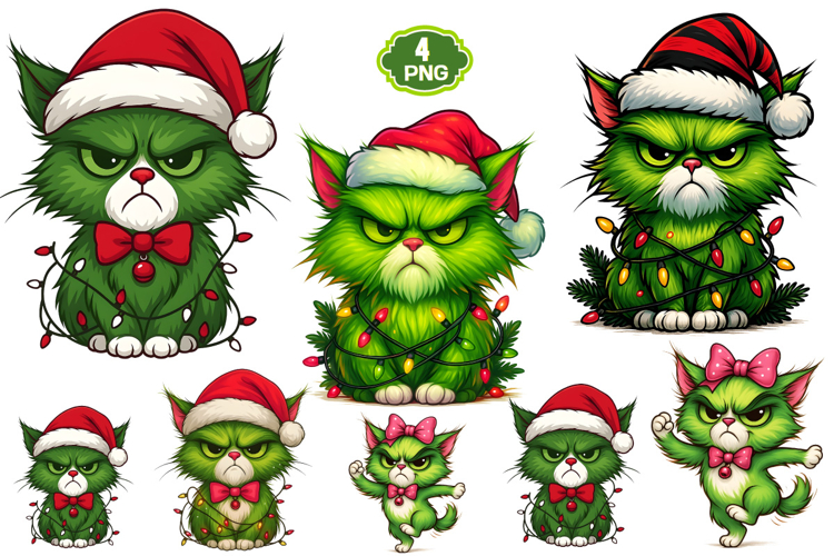 Christmas Cat Clipart Image 2