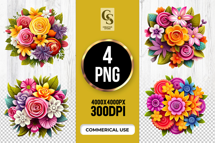 Flower Bouquet Clipart Image 11