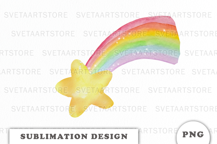 Watercolor Cute Star png