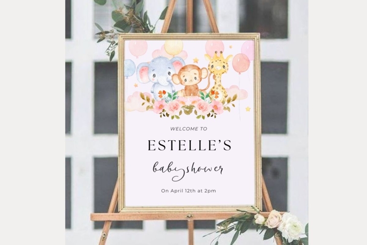 Baby Shower Welcome Template 60