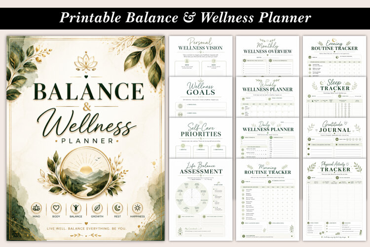 Balance & Wellness Planner example image 1