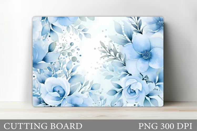 Flowers Cutting Board. Kitchen Cutting Board Sublimation