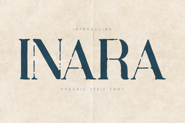 Inara Organic Textured Serif Font
