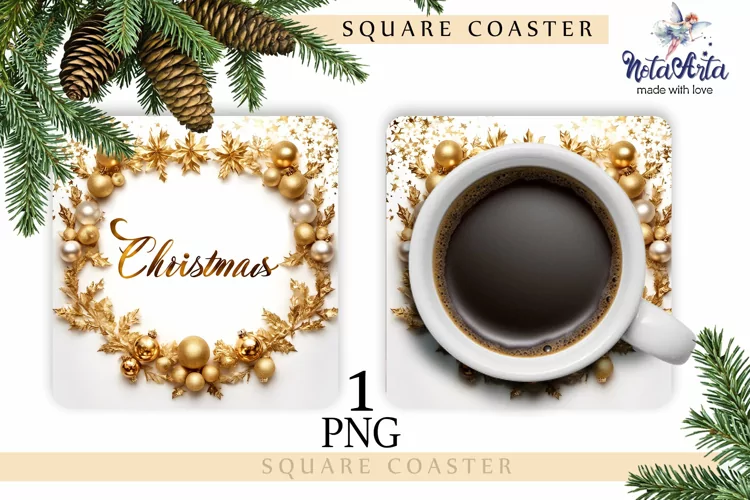 Christmas Coasters| PNG Christmas