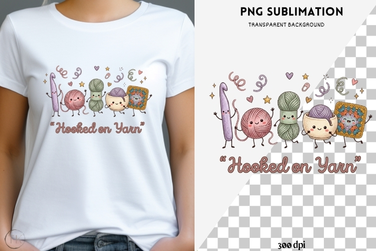 Crochet besties png design for T-shirts