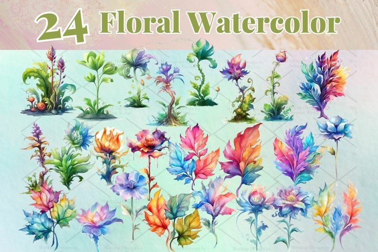 Watercolor Leaves Clipart Image 15